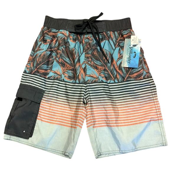 Stillwater Supply Co. Men's Tropical Print Swim Board Shorts Size Small - Picture 1 of 2